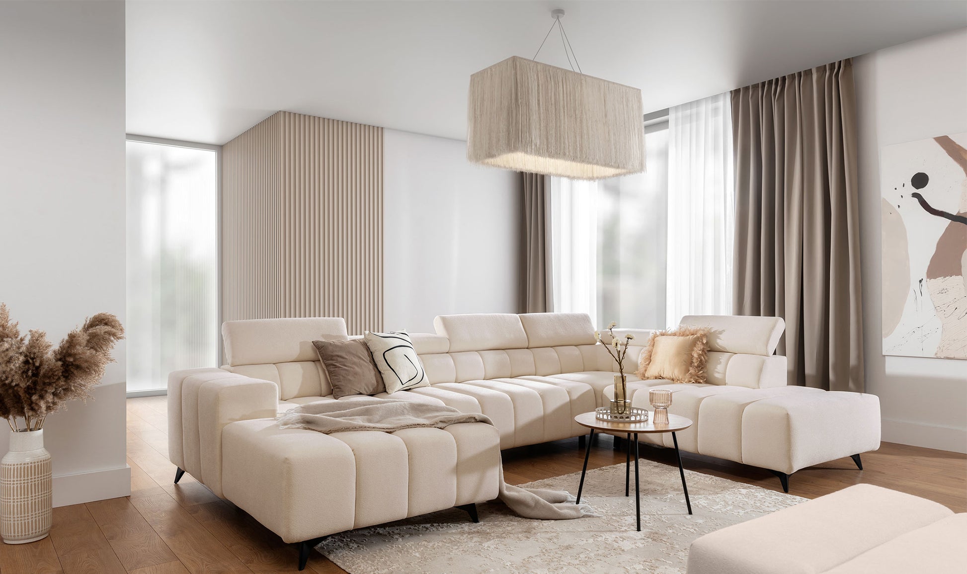 Dīvāns Roggus U 79/356/234 cm Sicuro 55 - N1 Home