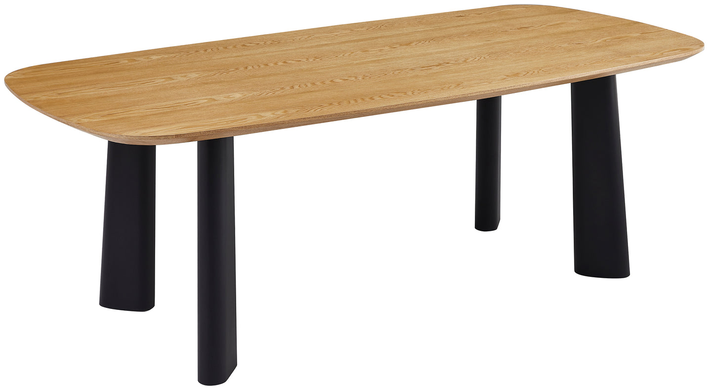 Galds Vicis 75/215/105 cm ozols/melns - N1 Home