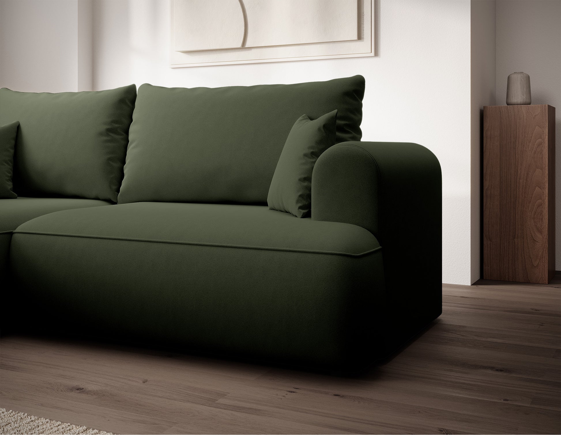 Dīvāns Ovors mini 238/93/156 cm Castel 39 - N1 Home