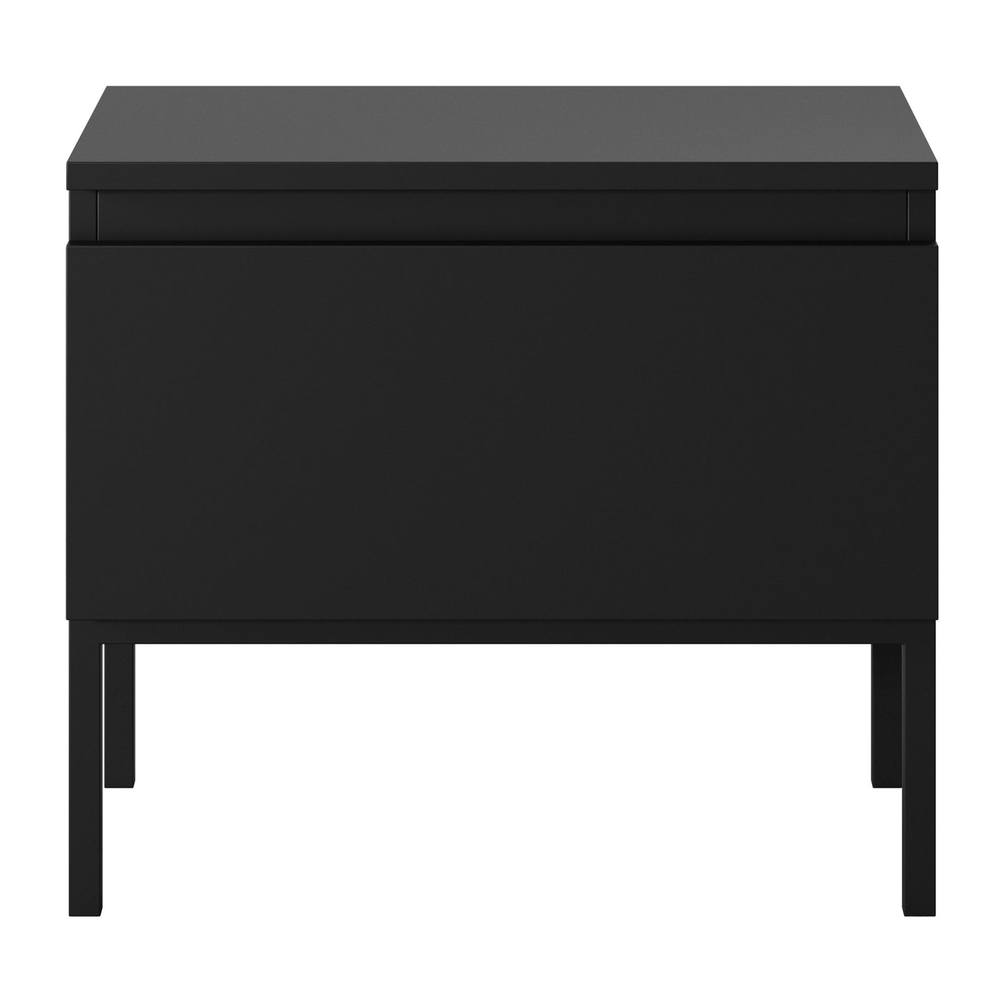 Naktsgaldiņš Bommo 43/49/32 cm melns/melns