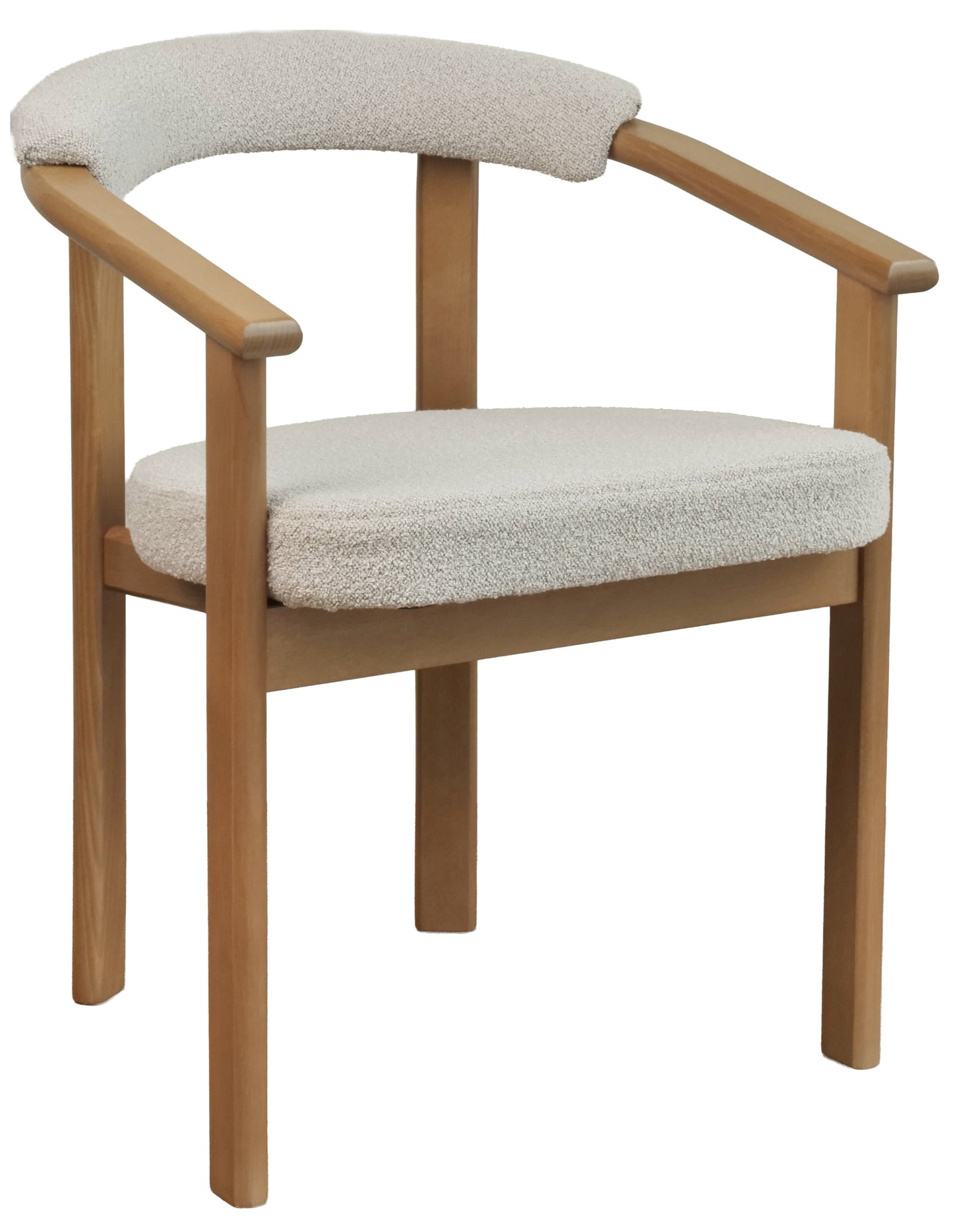 Krēsls Finis 73/56/55 cm eļļots ozols/bēšs buklē - N1 Home