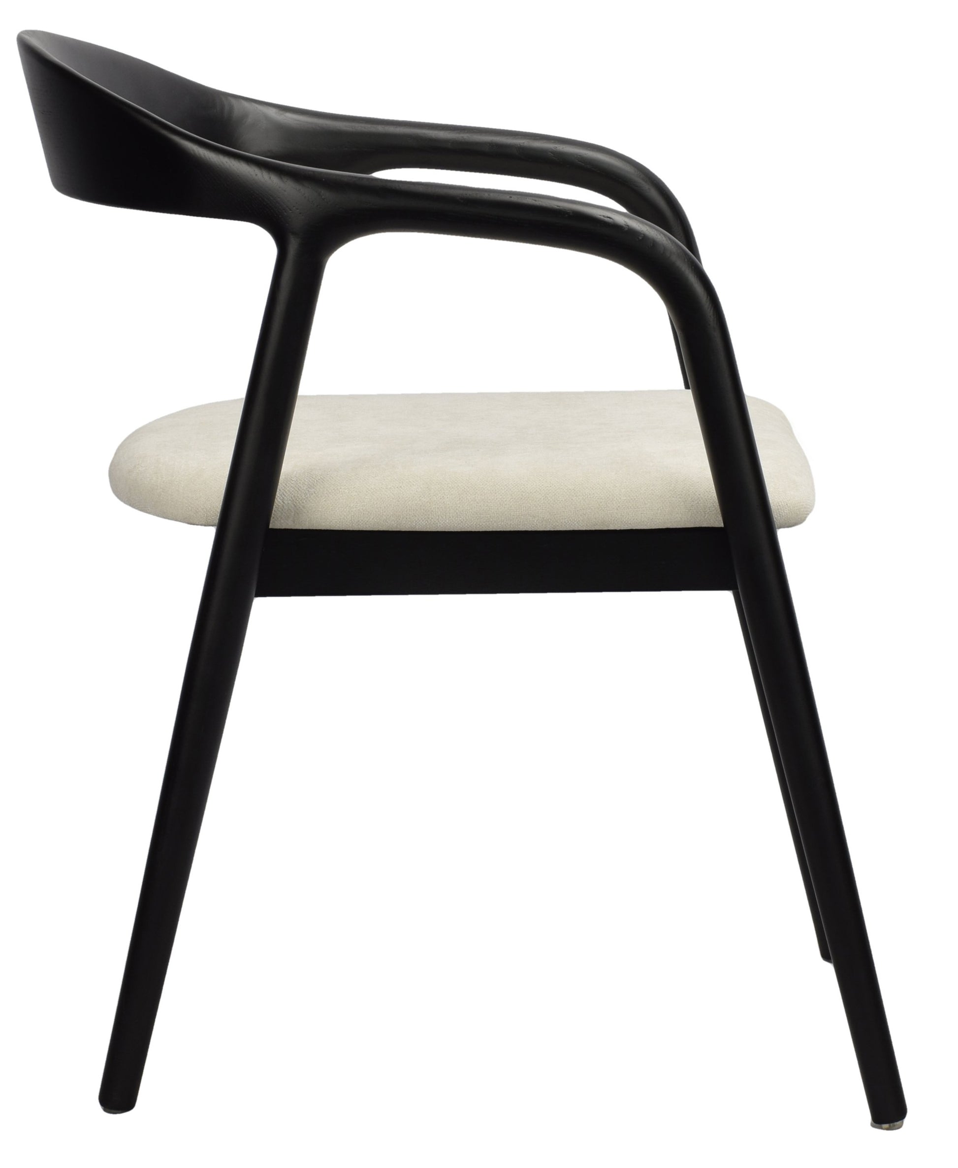 Krēsls Insi 73/56/56 cm melns/krēms - N1 Home