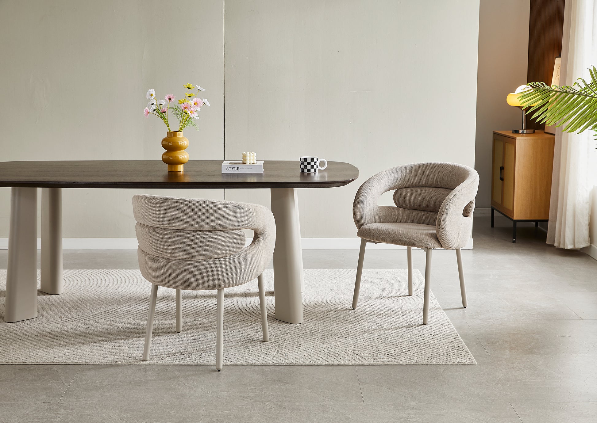 Galds Vicis 75/215/105 cm valrieksts/kašmirs - N1 Home