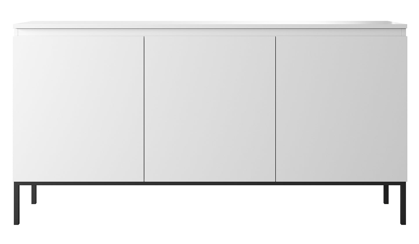 Kumode Bommo 150/77/35 cm balts/melns