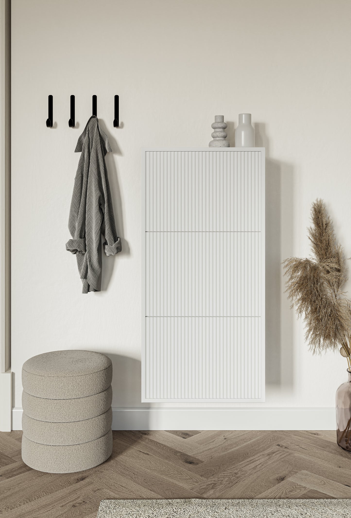 Apavu skapis Velda 50/30/103 cm balts