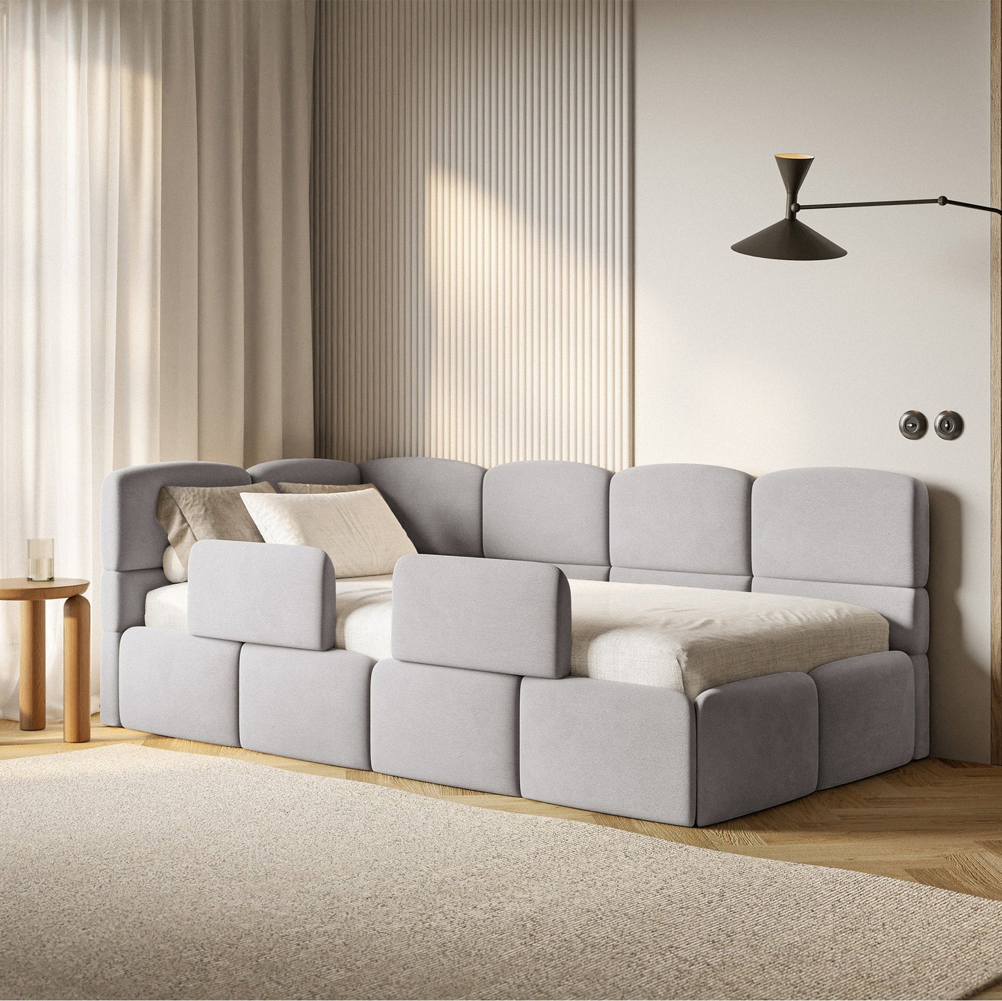 Gulra ar matraci Clod 220/88/110 cm Piano 13 - N1 Home