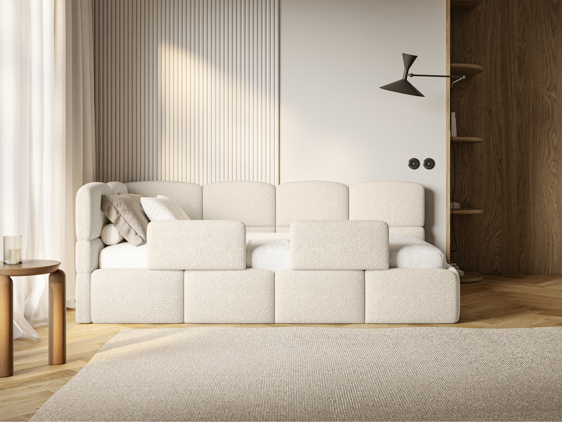 Gulta ar matraci Clod 220/88/110 cm Legend 02 - N1 Home