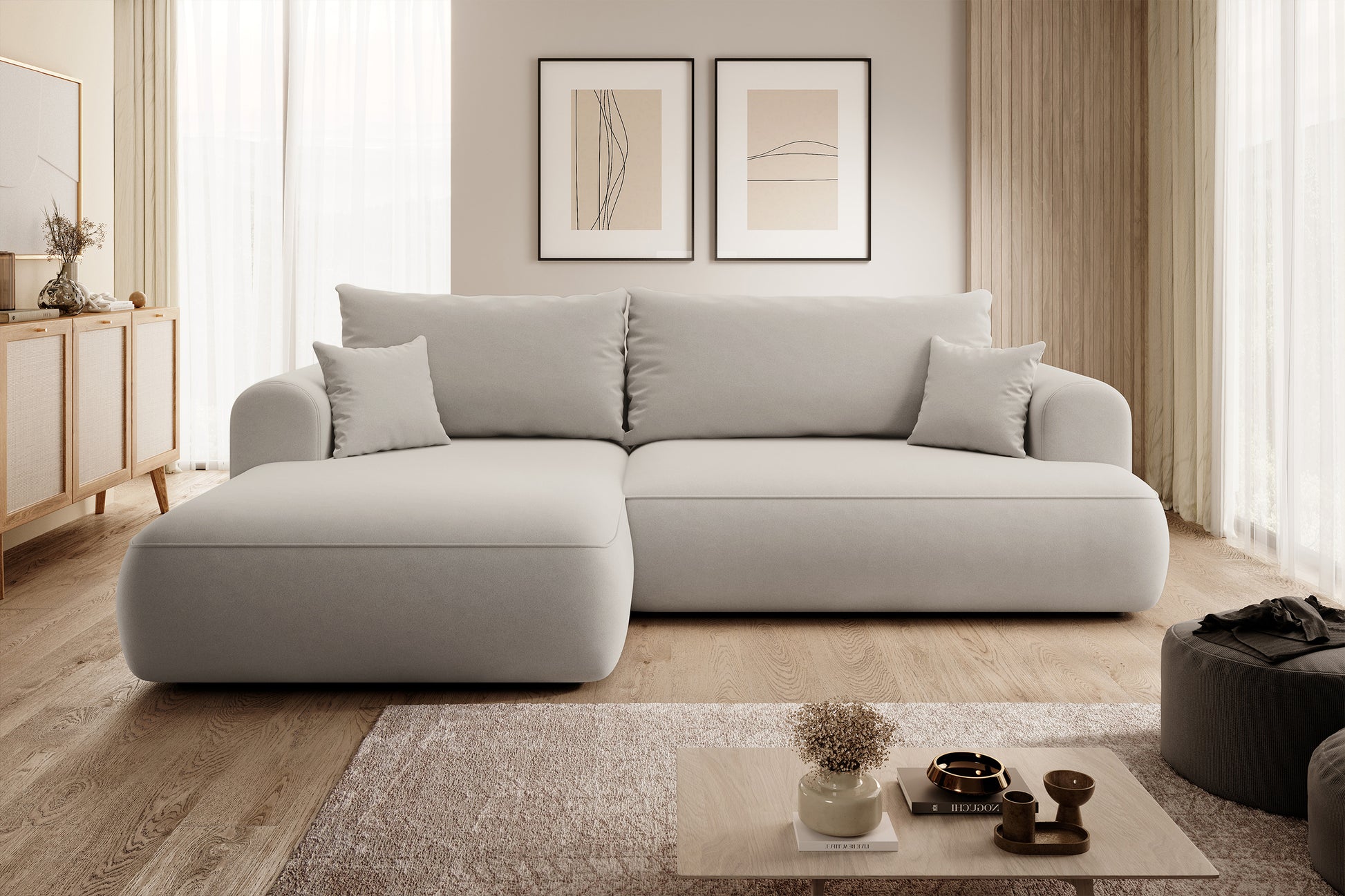 Dīvāns Ovors 260/93/165 cm Castel 04 - N1 Home