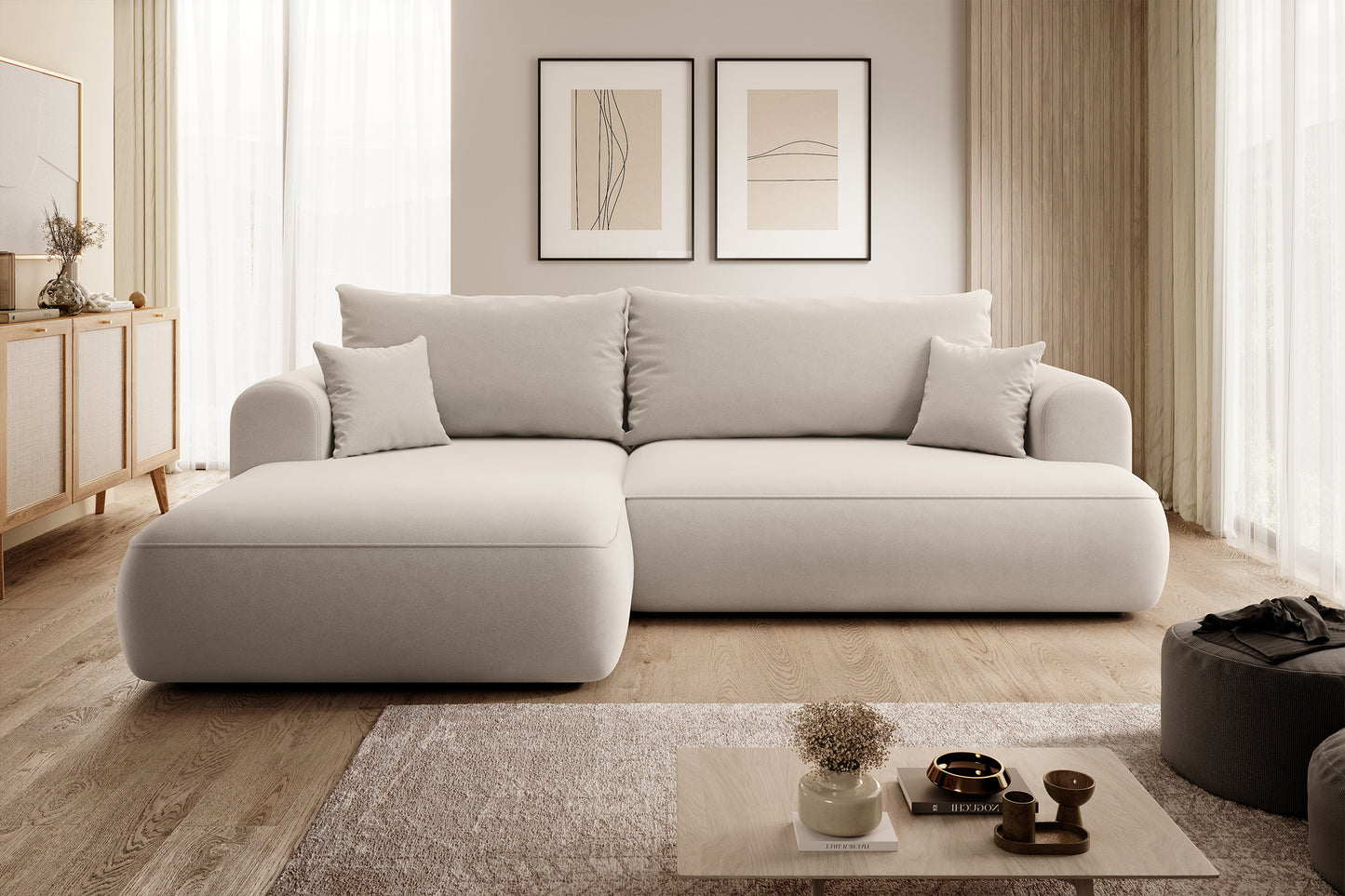 Dīvāns Ovors 260/93/165 cm Castel 03 - N1 Home