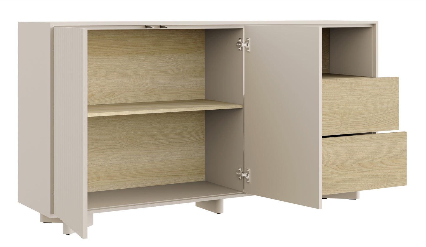 Kumode Distri 156/80/35 cm Vičencas ozols/kašmirs