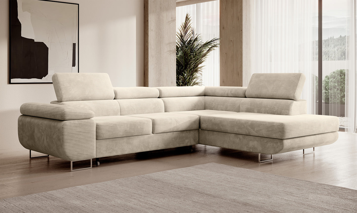 Dīvāns Steva 90/275/203 cm Poso 105 - N1 Home