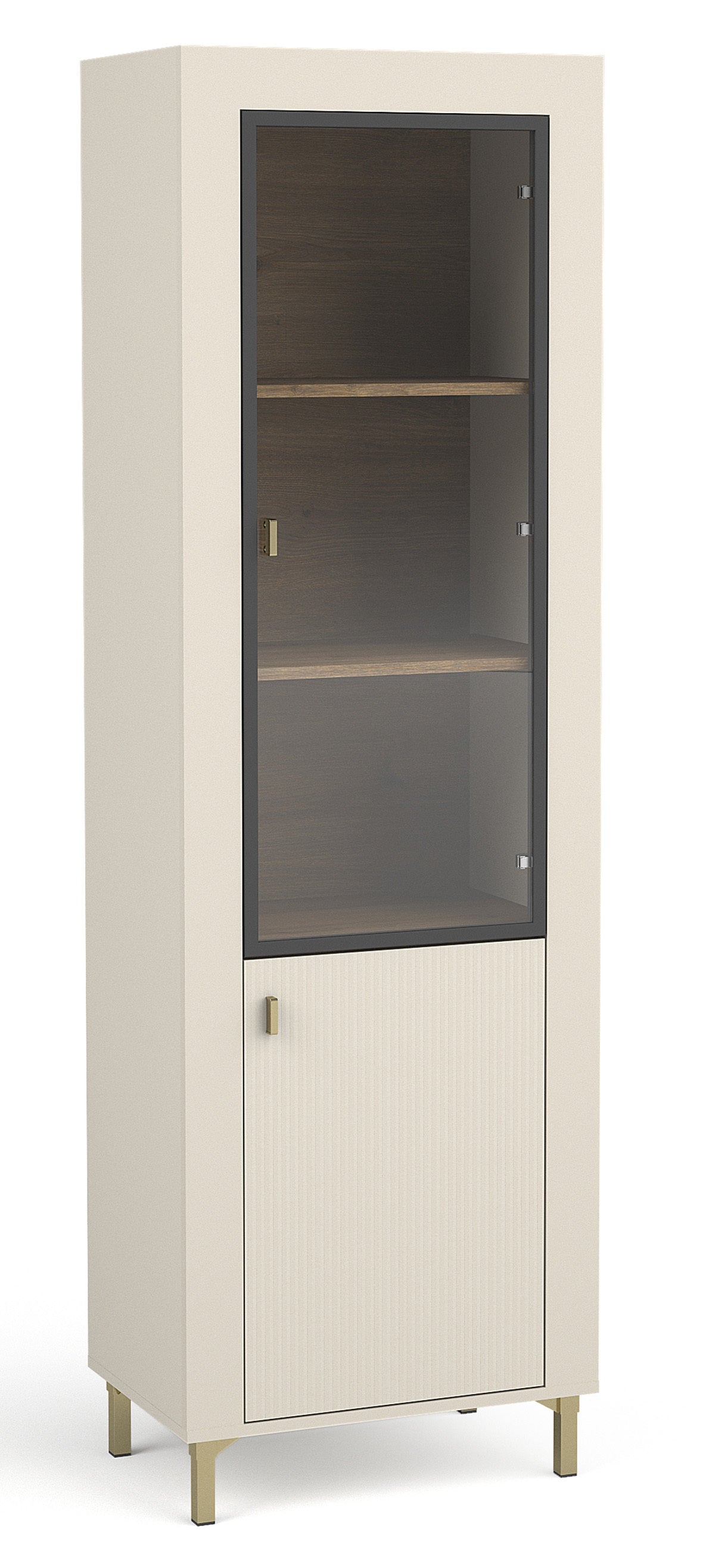 Vitrīna Lamos 56/148/38 cm bēšs/zelts