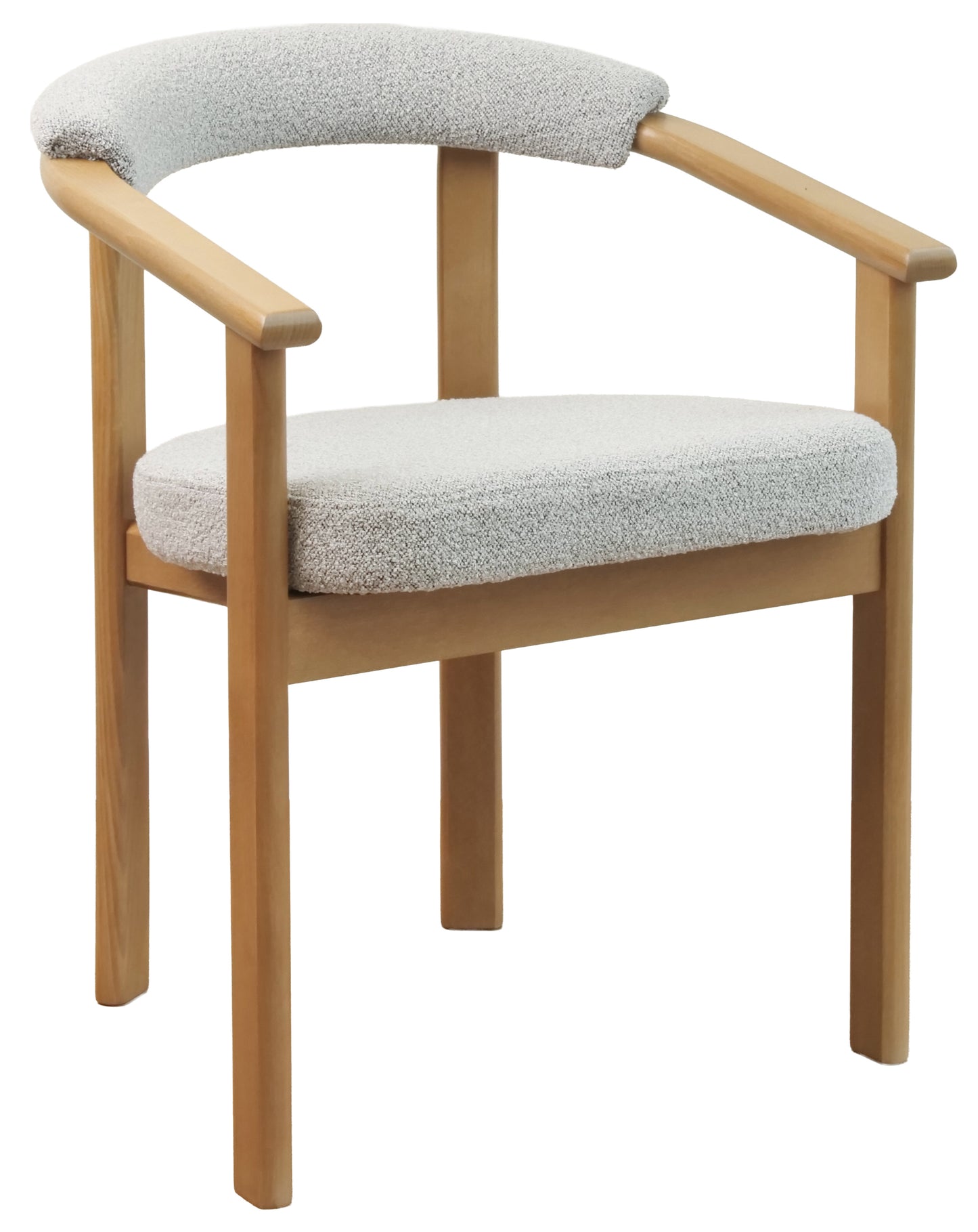 Krēsls Finis 73/56/55 cm eļļots ozols/gaiši pelēks buklē - N1 Home