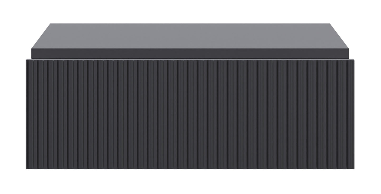 Naktsskapis Velda 50/17/35 cm melns - N1 Home