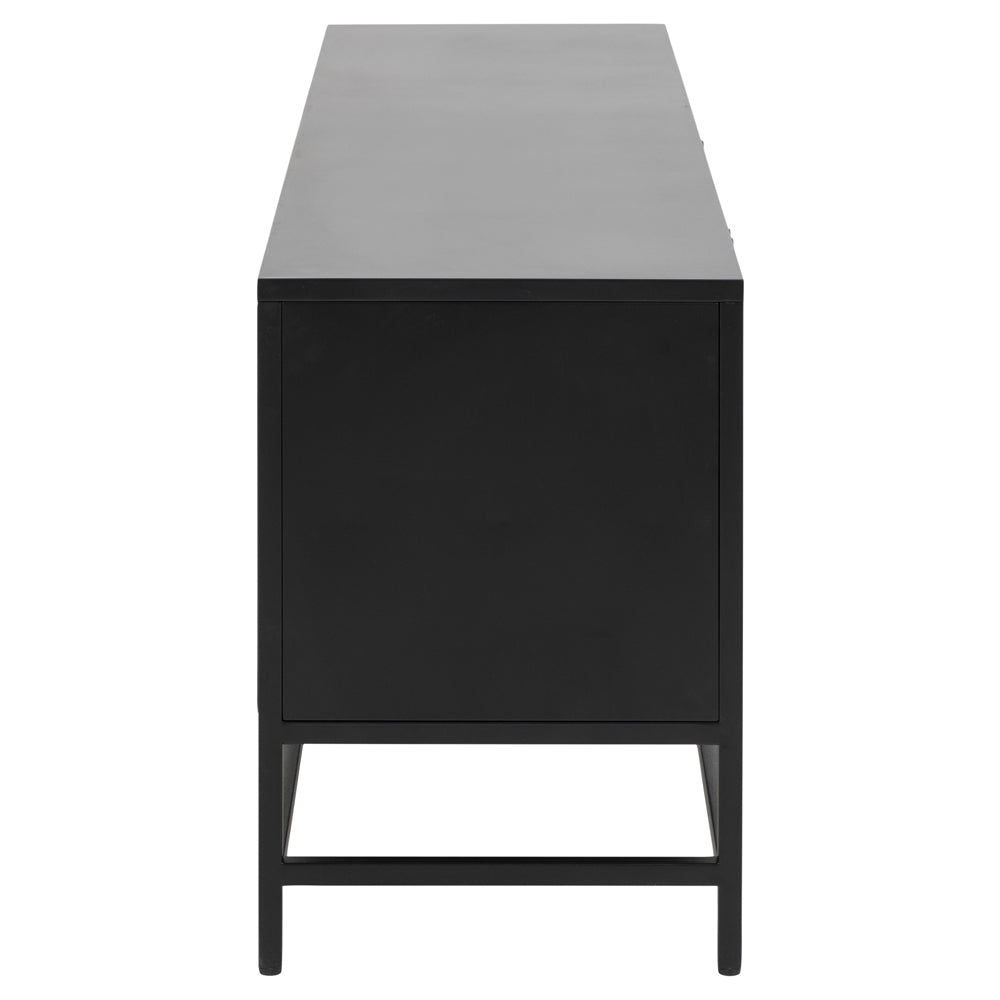 Metāla kumode Ronda 160/60/40 cm melns