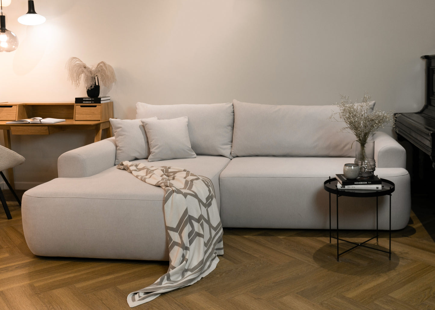 Dīvāns Ovors 260/93/165 cm Castel 03 - N1 Home