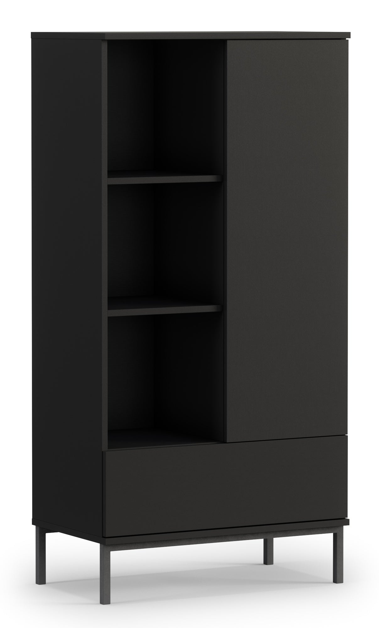 Skapis Polka 140/70/41 cm melns - N1 Home