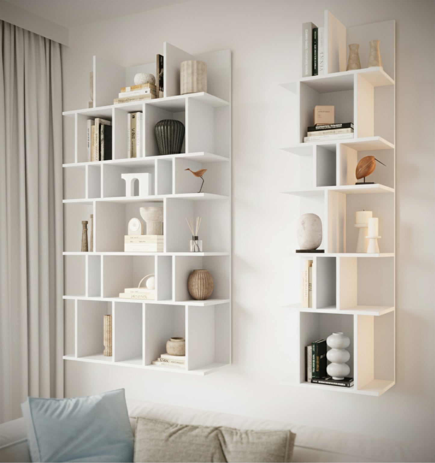 Atvērts plaukts Bommo 50/180/30 cm balts