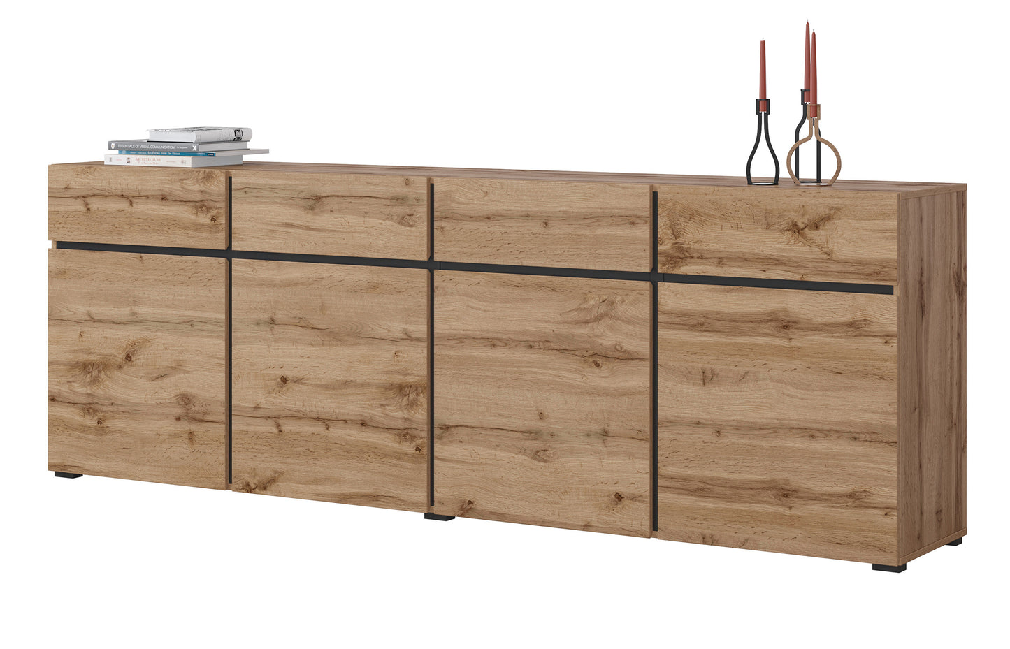 Kumode Kruzat 224/78/40 cm Votān ozols