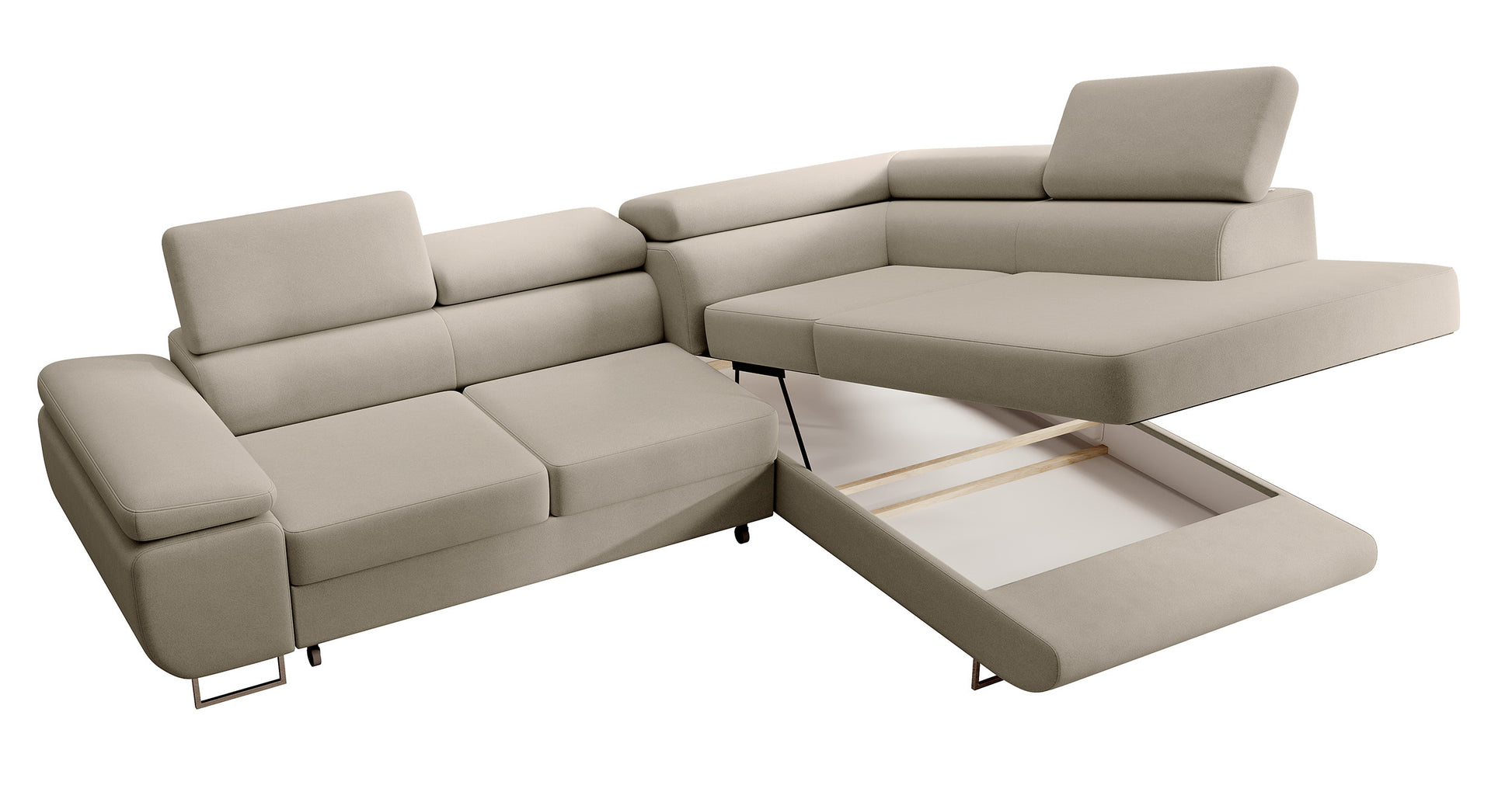 Dīvāns Steva 90/275/203 cm Castel 80 - N1 Home