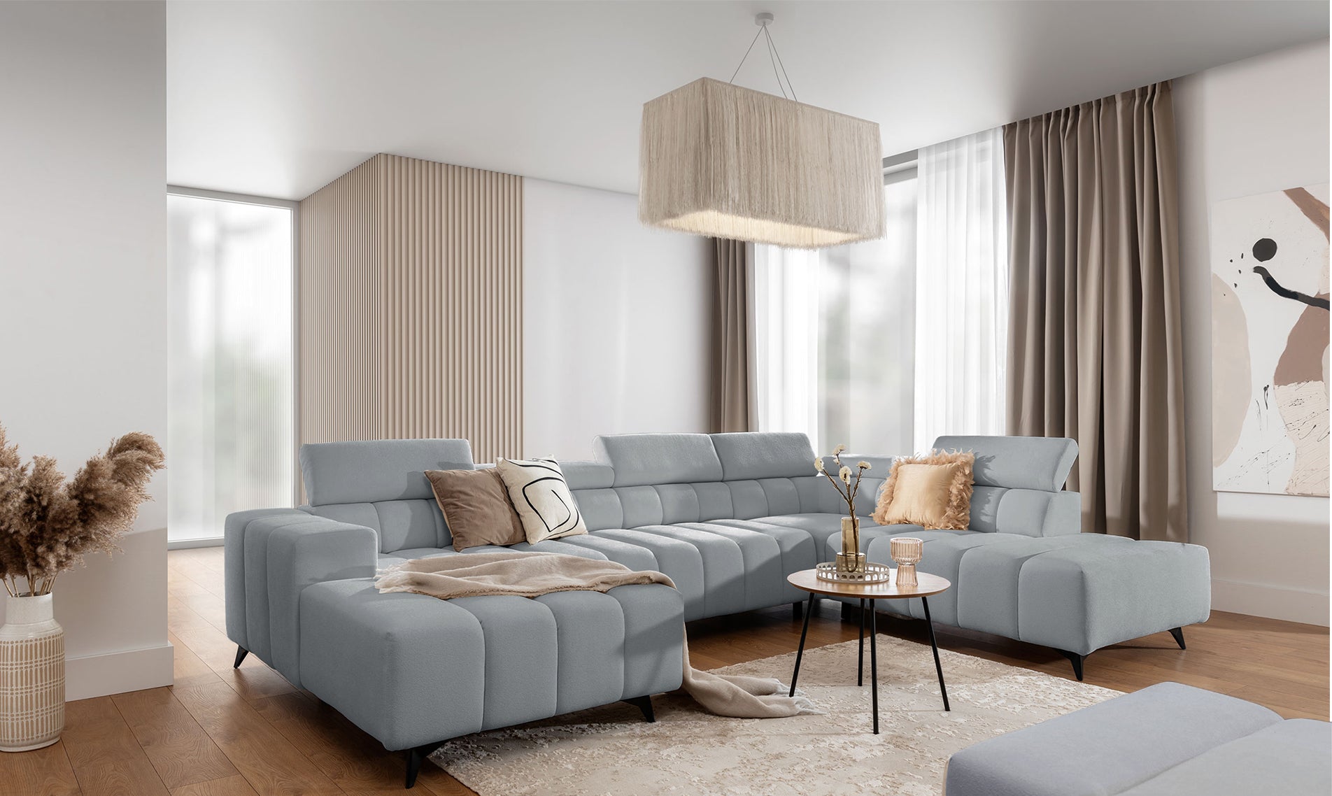 Dīvāns Roggus U 79/356/234 cm Sicuro 70 - N1 Home