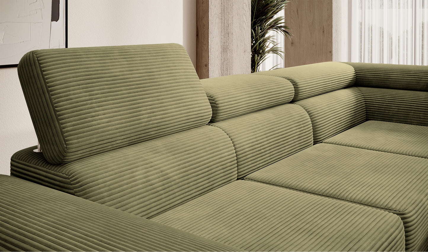 Dīvāns Steva 90/275/203 cm Poso 46 - N1 Home