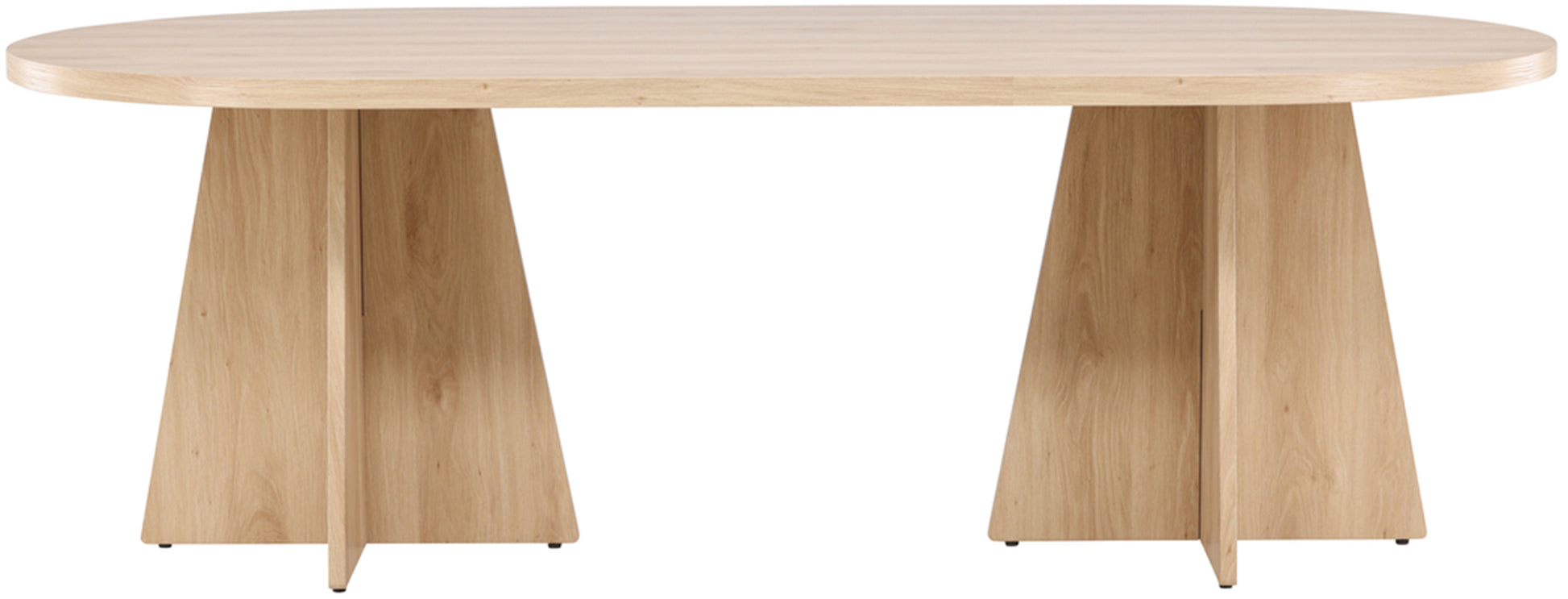 Galds Quish 75/230/115 cm balts ozols - N1 Home