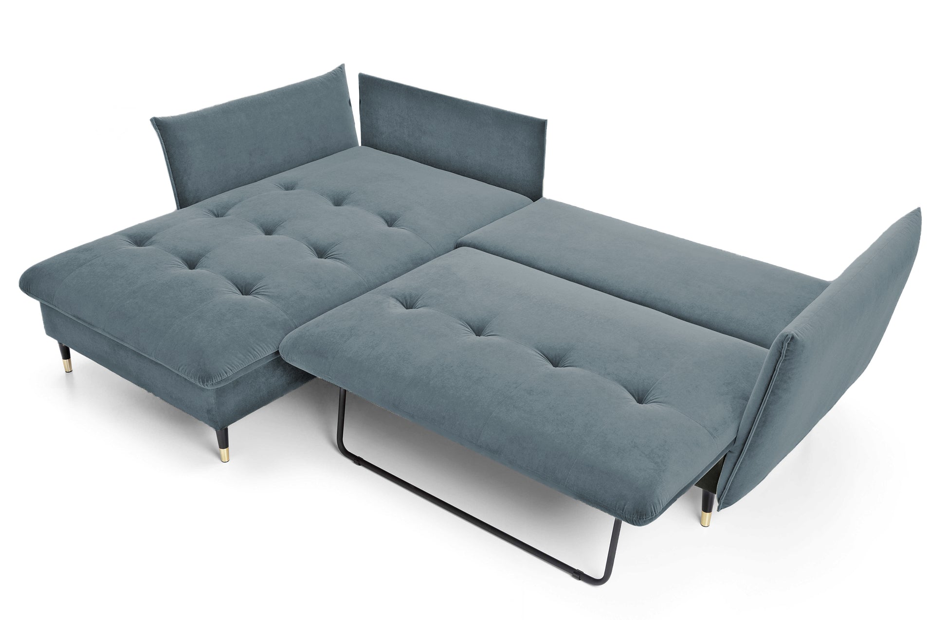 Dīvāns Bazlam 91/258/167 cm Matt Velvet 93 - N1 Home