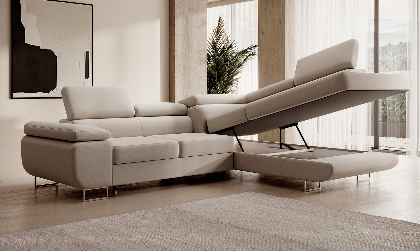 Dīvāns Steva 90/275/203 cm Castel 03 - N1 Home