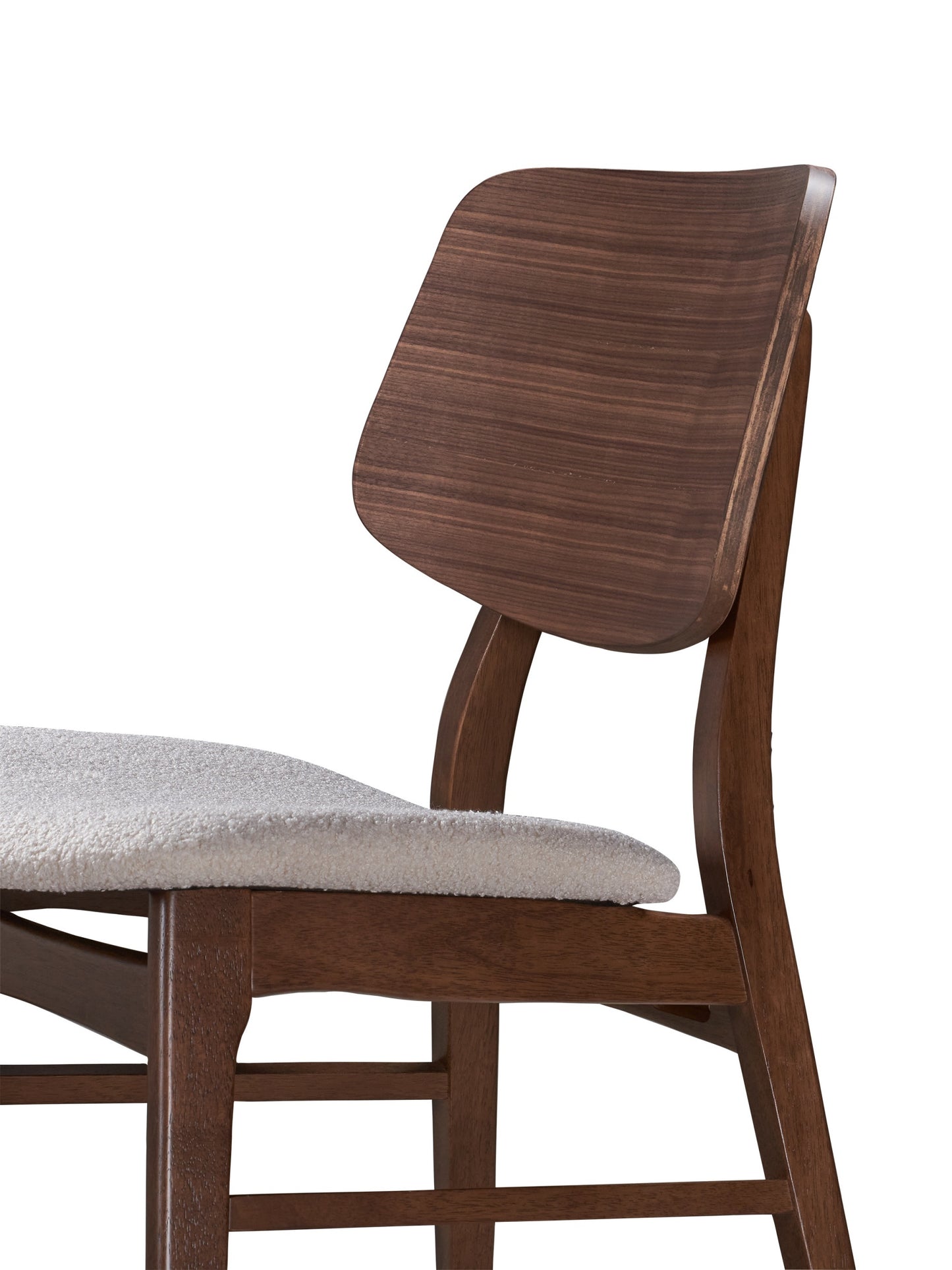 Krēsls Diata 81/47/53 cm rieksts/krēms - N1 Home