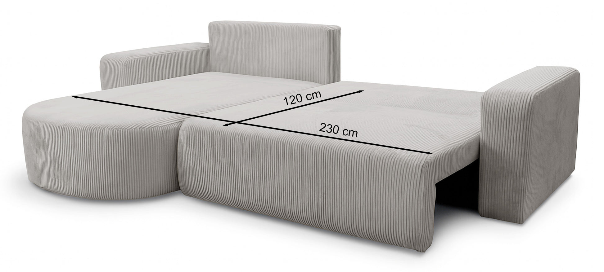 Dīvāns Teos 85/275/170 cm Poso 29 - N1 Home