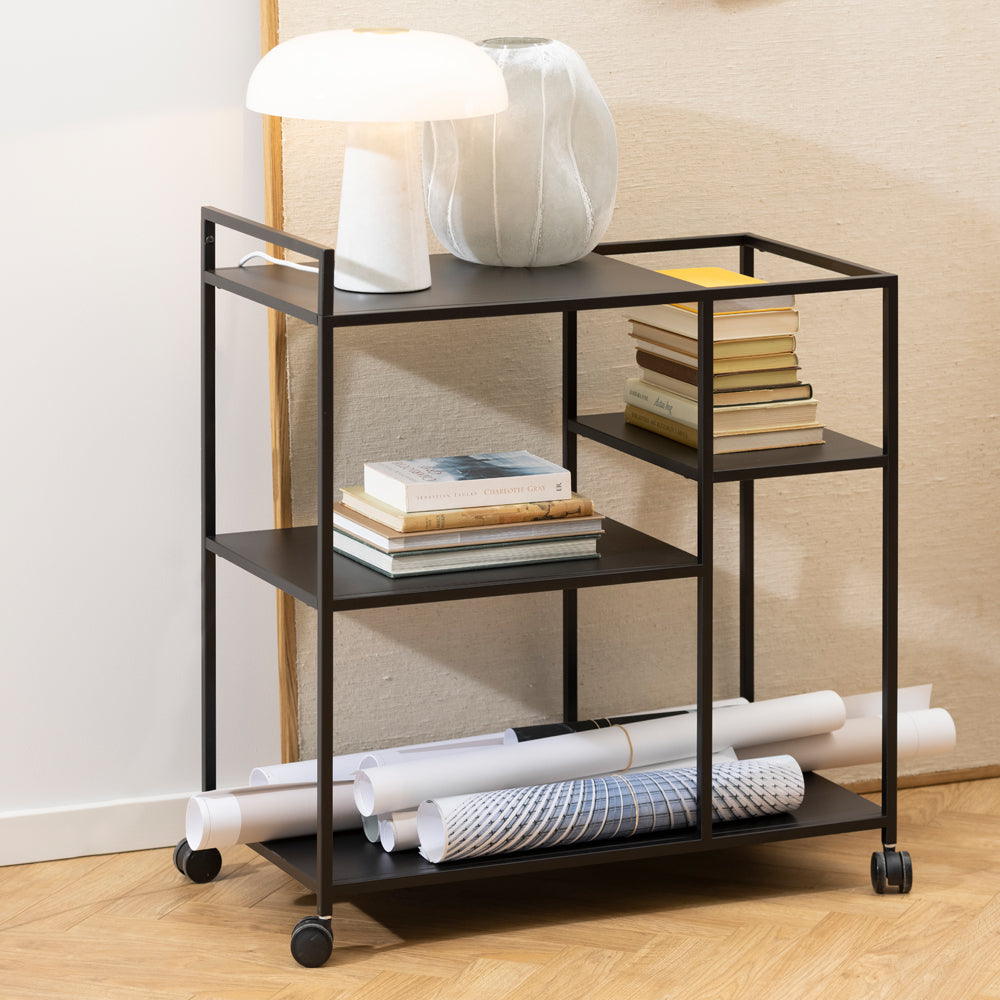 Metāla plaukts Ronda 78/85/40 cm melns