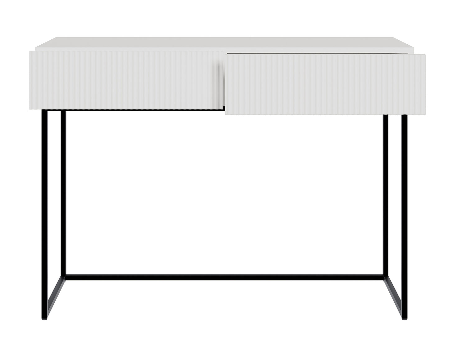 Konsole Velda 110/79/40 cm balts/melns