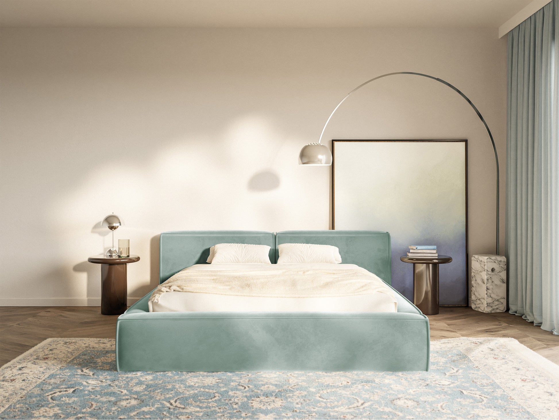 Gulta Tilas low 140/160/180/200x200 cm Bluvel 74 - N1 Home