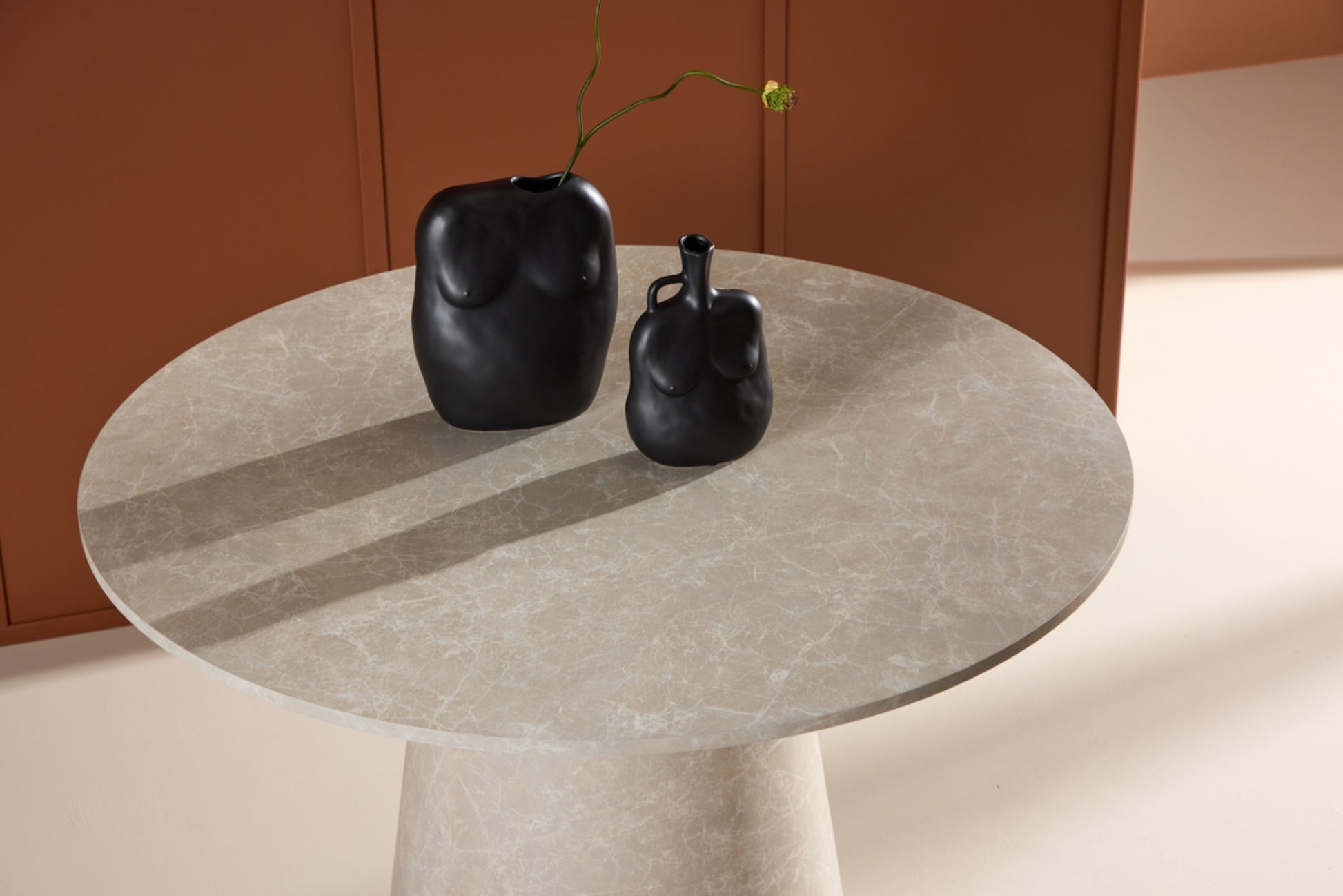 Galds Agrer 75/120/120 cm bēšs marmors - N1 Home