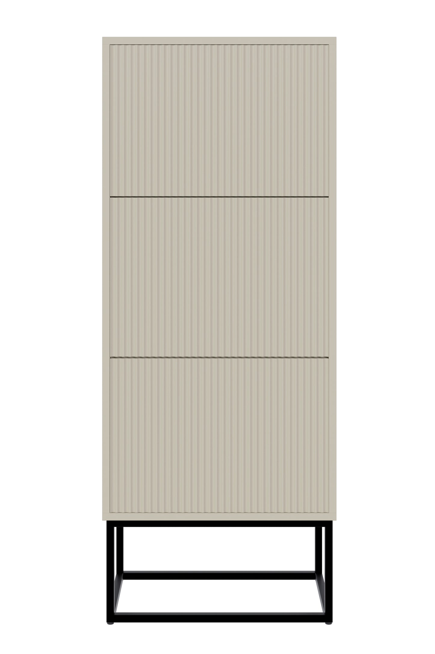 Apavu skapis Velda 50/30/125 cm bēšs/melns