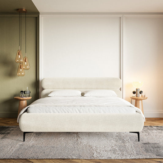 Gulta  Loure 140/160/180x200 cm Amon 18/melns kājas - N1 Home