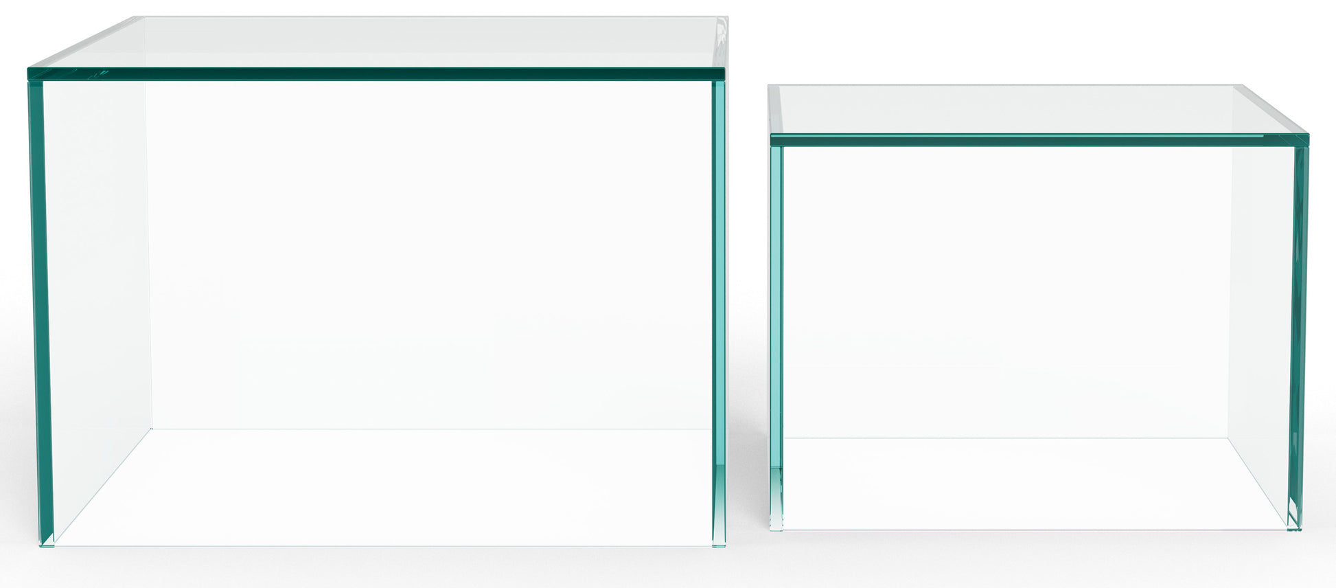 Kafijas galds Glopi 50/50/35 cm Caurspīdīgs - N1 Home