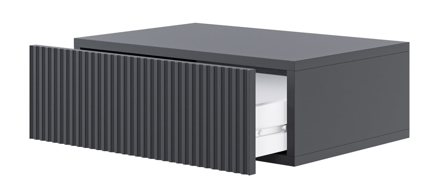 Naktsskapis Velda 50/17/35 cm melns - N1 Home