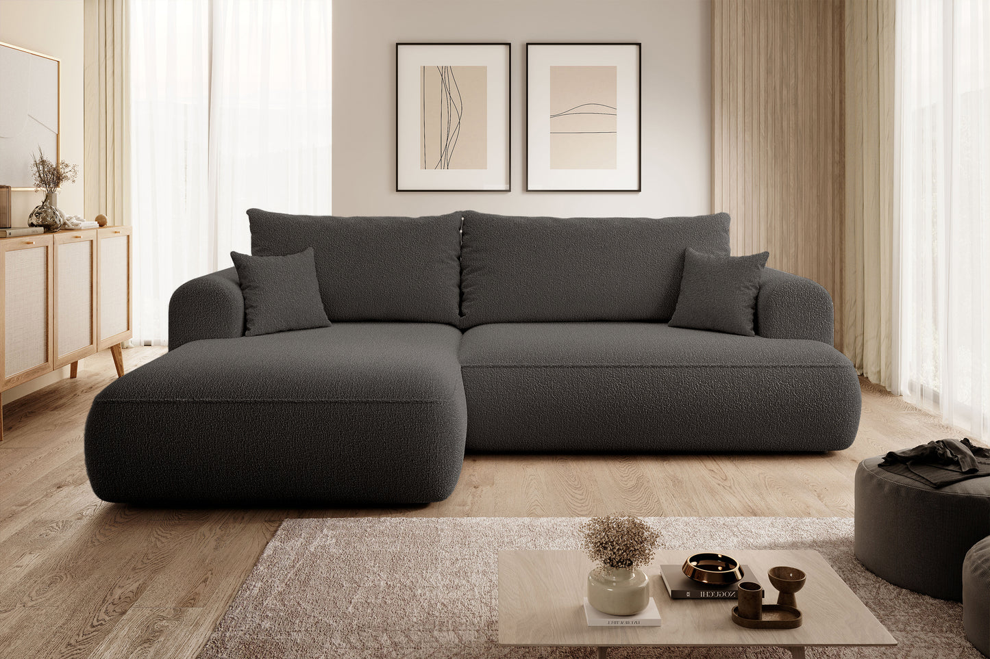 Dīvāns Ovors 260/93/165 cm Abriamo 8 - N1 Home