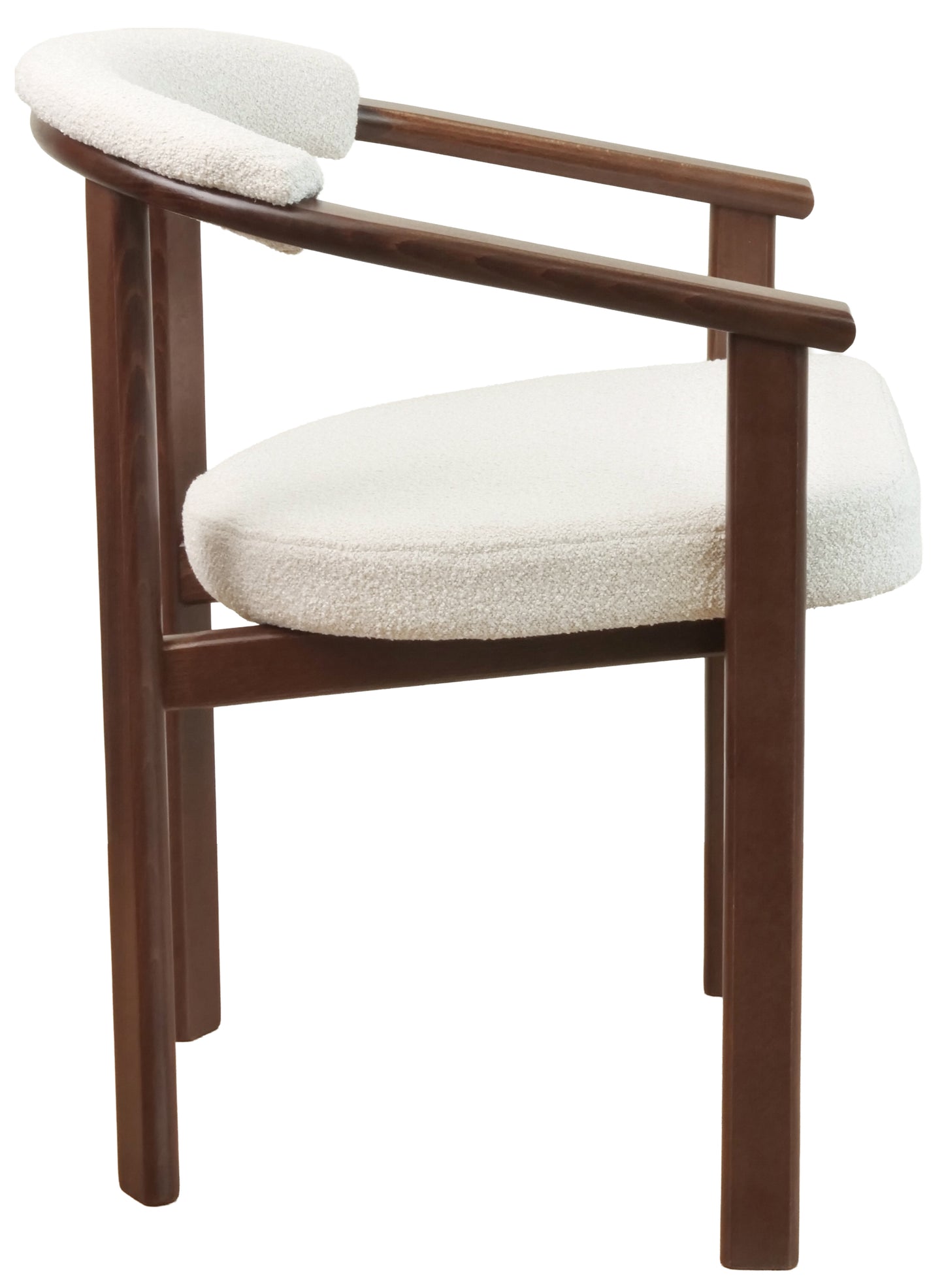 Krēsls Finis 73/56/55 cm gaišs valrieksts/gaiši bēšs buklē - N1 Home