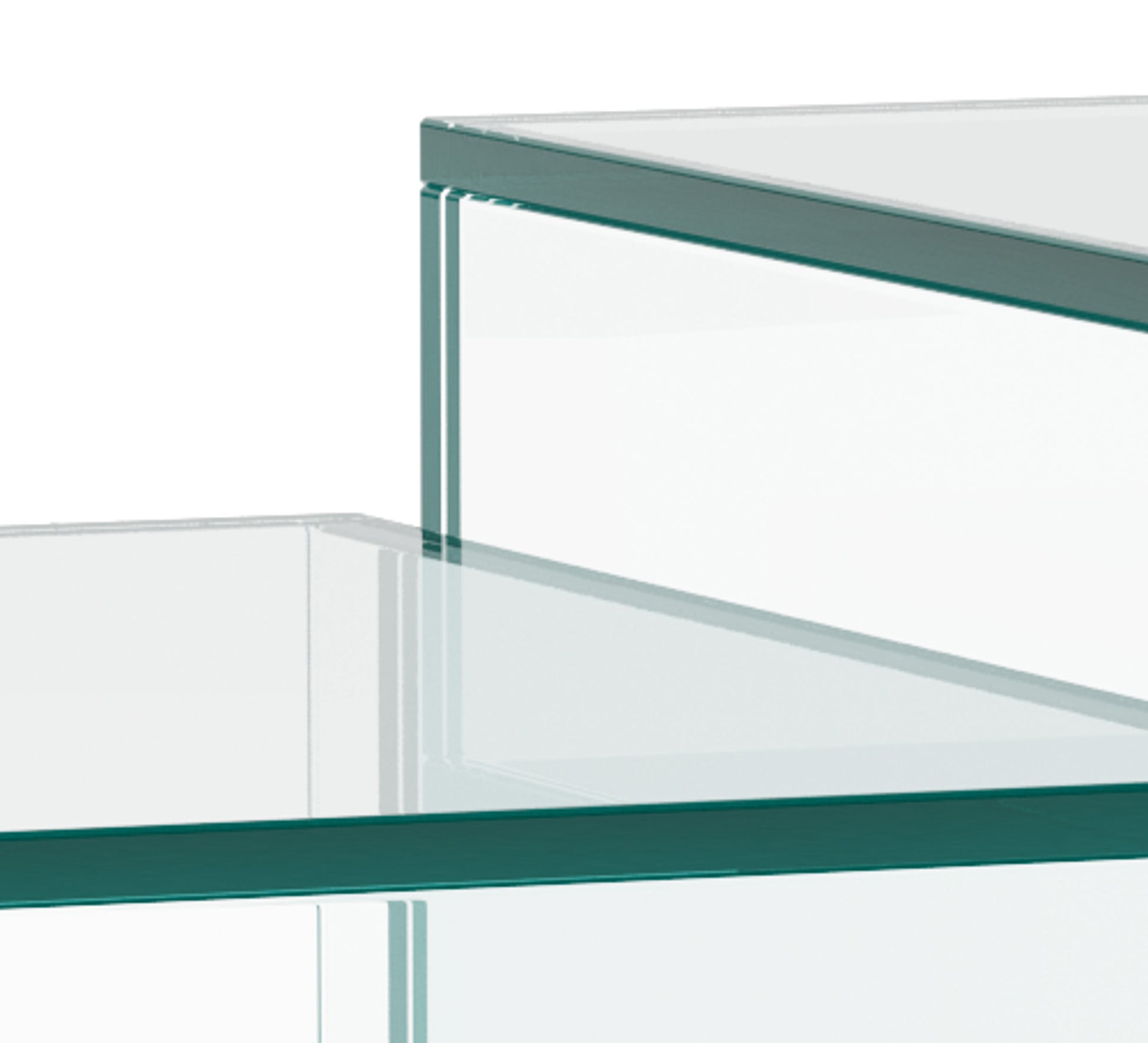 Kafijas galds Glopi 50/50/35 cm Caurspīdīgs - N1 Home