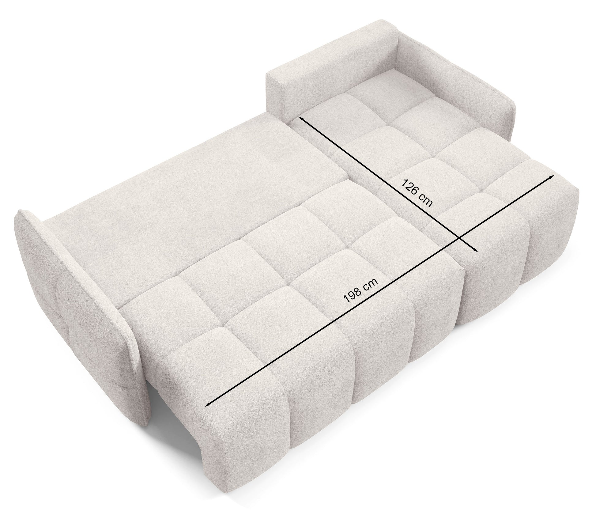 Dīvāns Flatty 95/220/145 cm Abriamo 6 - N1 Home