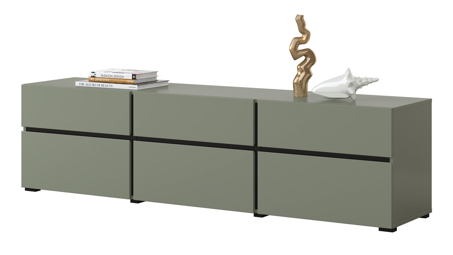 Kumode Kruzat 180/48/40 cm zaļs