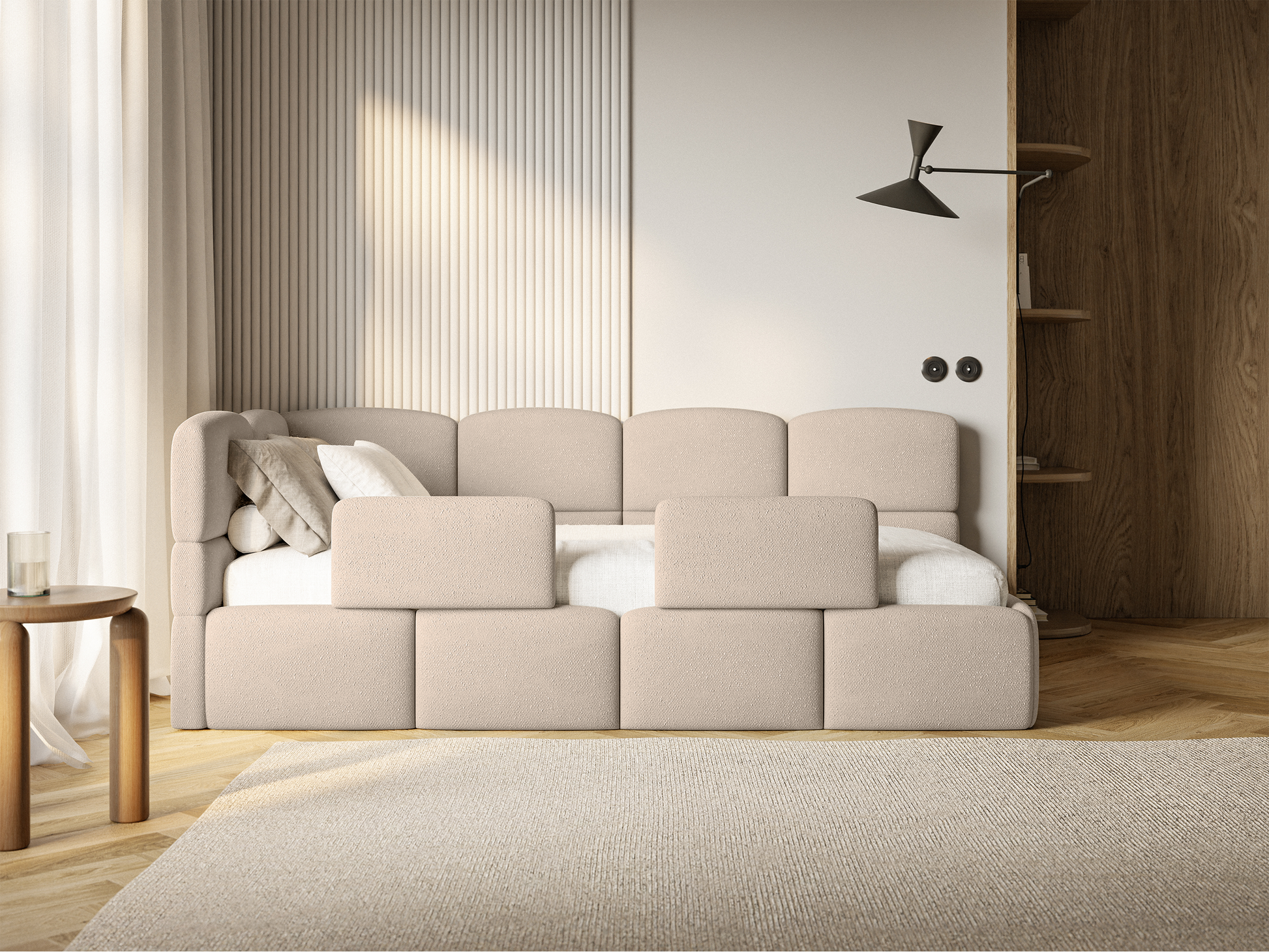 Gulta ar matraci Clod 220/88/110 cm Melody 13 - N1 Home