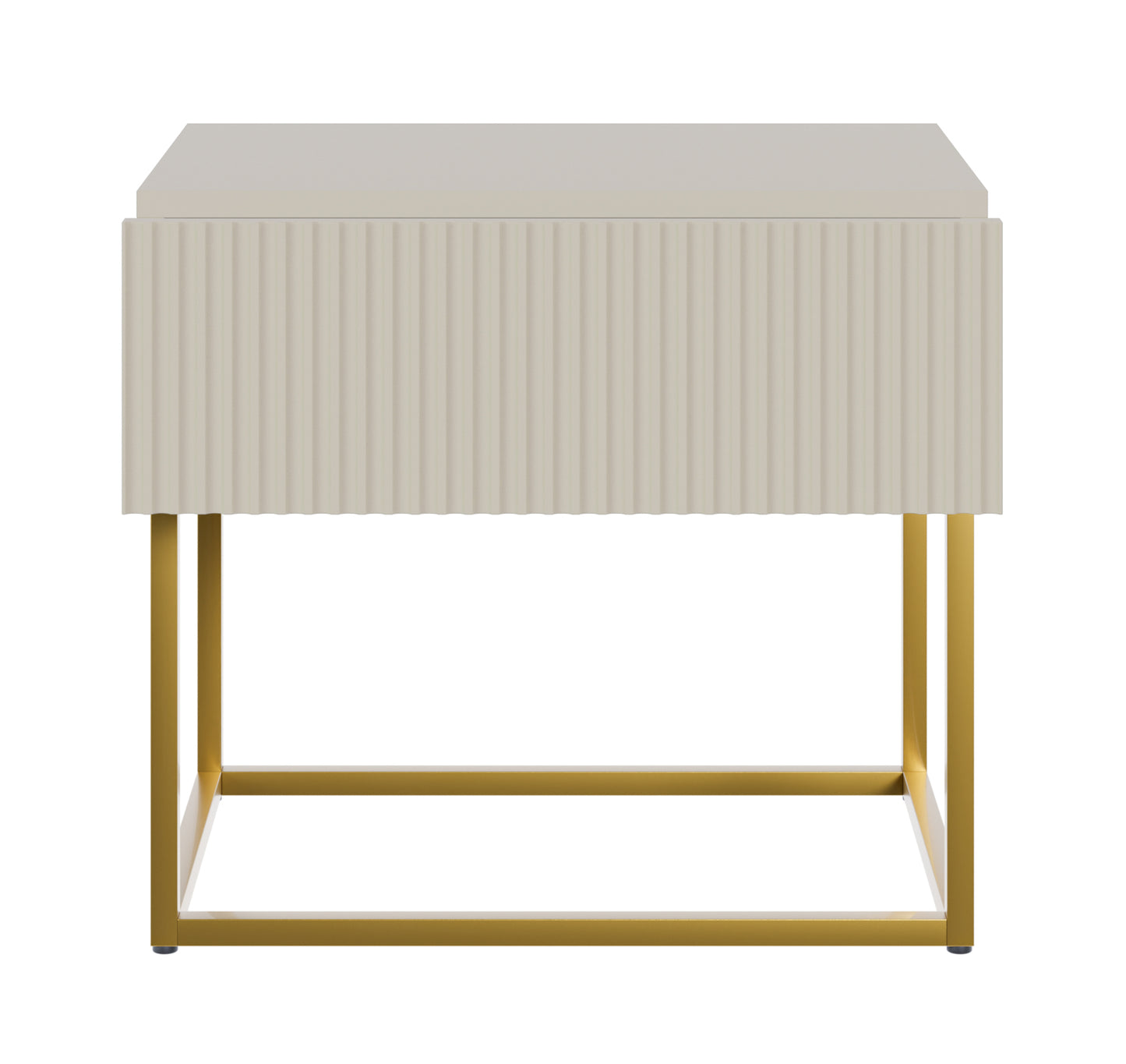 Naktsskapis Velda 50/44/35 cm bēšs/zelts - N1 Home