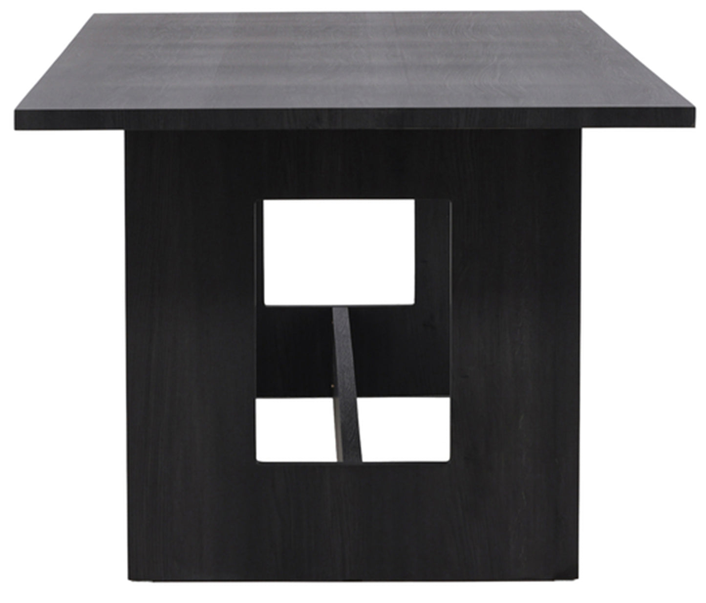 Galds Nores 235/75/100 cm melns ozols