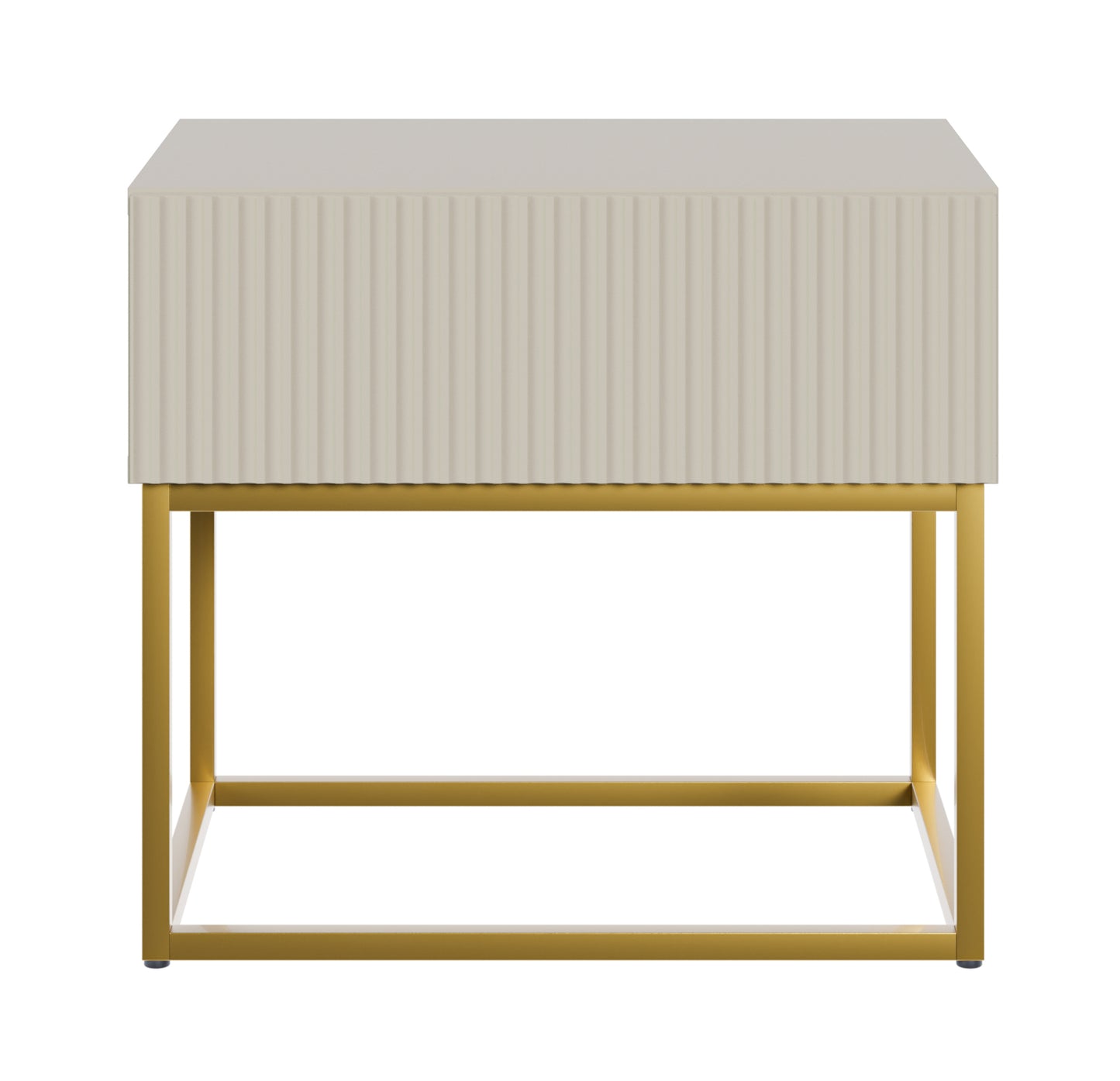 Naktsskapis Velda 50/44/35 cm bēšs/zelts - N1 Home