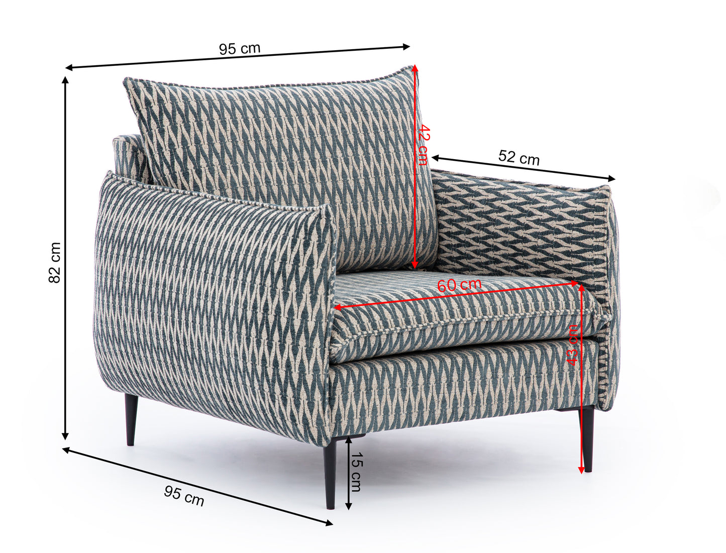 Krēsls Cambiro 83/95/95 cm Fiore 01