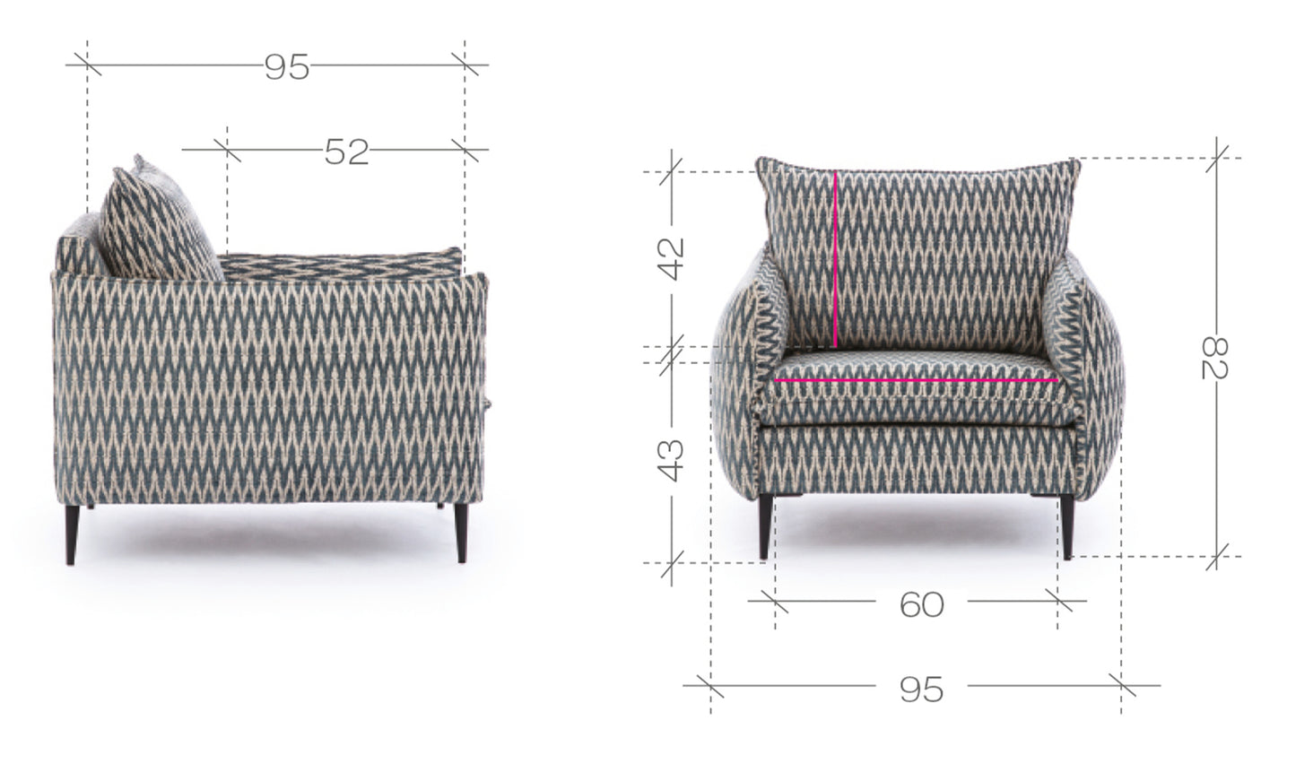 Krēsls Cambiro 83/95/95 cm Fiore 01